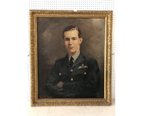 Frank C. King (act. 1911 - 1929) Portrait titled 'Estcourt', oil on canvas, signed bottom left, annotations verso: 'Estcourt,