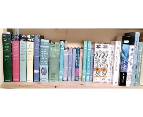 A collection of books about British wild flowers and related subjects (one shelf) 