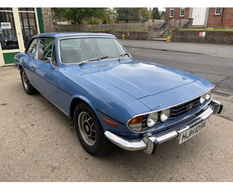 1975 TRIUMPH STAGCurrent V5 present, paperwork includes Stag drivers handbook, MOT certificates, invoices and tax discs.The v
