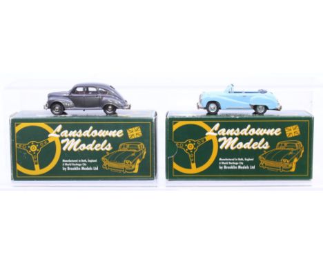 Brooklin Models: A pair of boxed Brooklin Models, Lansdowne Models, 1:43 Scale, to comprise: LDM 9A 1953 Austin Somerset Conv