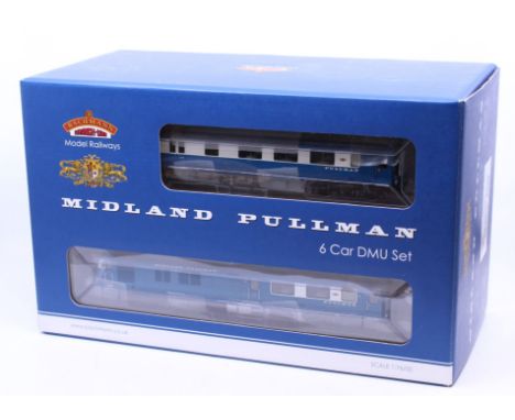 Bachmann: A boxed Bachmann, OO Gauge, Midland Pullman Six Car Unit Nanking Blue, Reference 31-255DC. Original box. Untested f