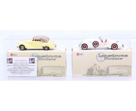 Brooklin Models: A pair of boxed Brooklin Models, Lansdowne Models, 1:43 Scale, to comprise: LDM 58x 1949 Lagonda 2.6 Litre D