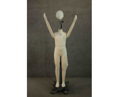 An Alvaform Soft Series mannequin on stand, made for C&amp;A, girl 140cm 2014, and 9-10 years. H.140cm. 