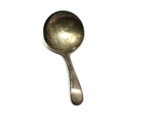Antique Georgian silver tea caddy spoon 