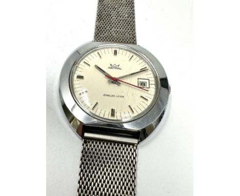 Vintage Gents Astral jewelled lever wristwatch the watch is ticking 