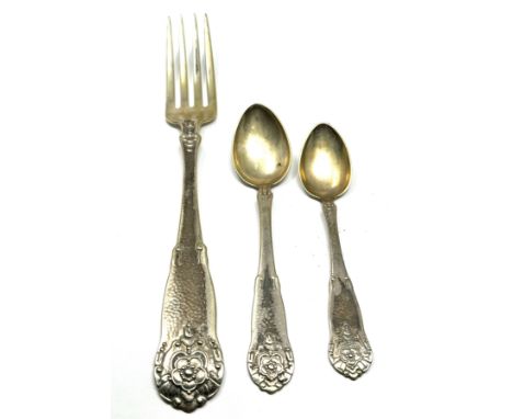 830 silver spoons and fork 80g 