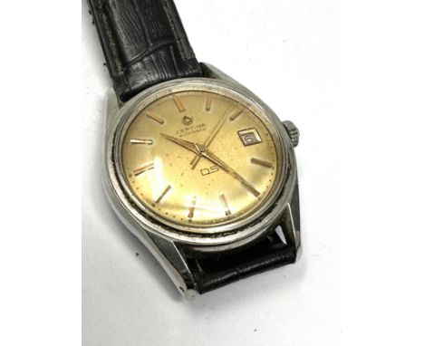 Vintage Gents certina automatic wristwatch the watch is ticking 