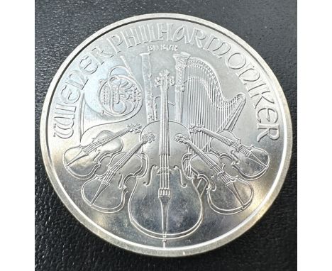 2015 Austria 1 oz Silver 0.999 1.50 Euro Philharmoniker Coin 