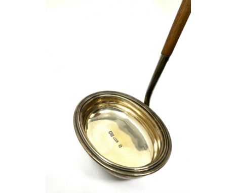 Antique Georgian scottish silver toddy ladle 