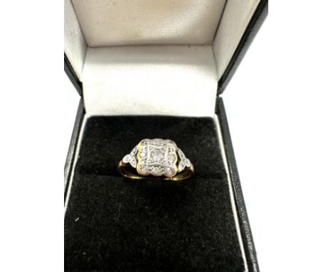 18ct vintage diamond ring (2.1g) 