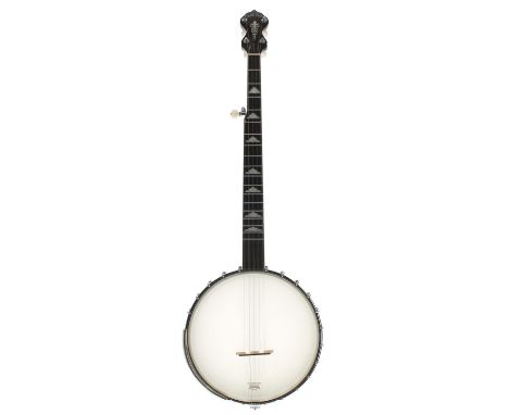 Gold Tone WL 250 five string banjo, bearing the maker's oval sticker to the inside pot wall inscribed Gold Tone, Model WL-250