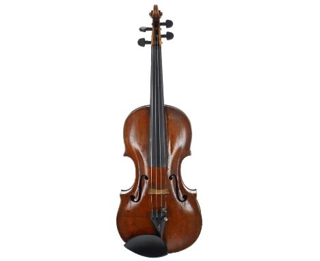 Good late 18th century German violin by and labelled Puncraty Reber fecit, Mogonty Ao. 1786; also bearing two repairer's labe