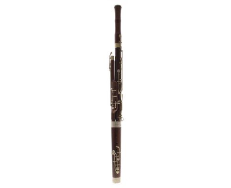 Rare tenoroon or tenor bassoon by and stamped A.Morton &amp; Sons, London, also stamped John Parr on the nickel mounts, with 