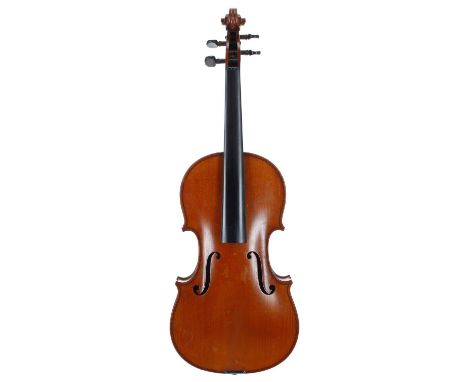 Good French violin labelled Thomas Craig, Aberdeen, Established 1878, Artist Model, Oil Varnished Violin no. **, 1911, the tw