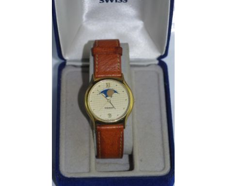 Vintage Tissot F356 moon phase quartz phase watch currently working