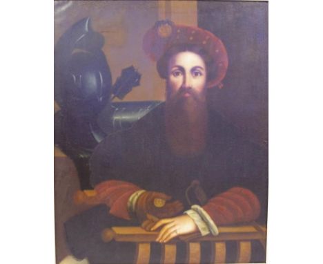 Artist unknown, portrait of Spanish nobleman oil on canvas, unsigned, 77x 62 cm