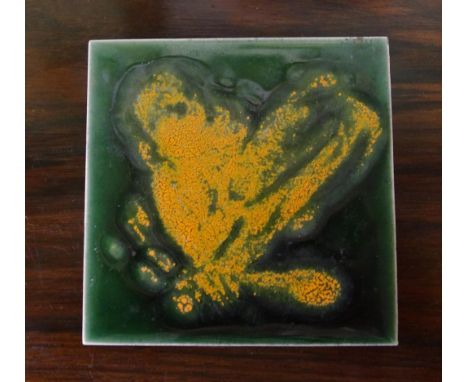 Kevin C. (Pro) Hart (1928-2006) Dragonfly tile grazed tile, signed verso, 7.5cm x 7.5cm approx.