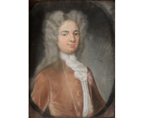 D. GRAVES (EARLY 20TH CENTURY)  Portrait of an 18th century gentleman,  pastel, signed and dated '1918' lower centre right, 4