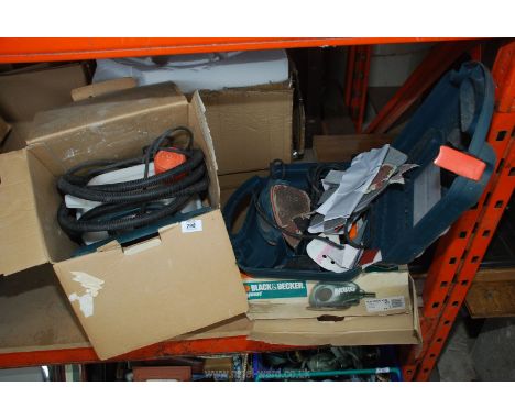 Black &amp; Decker Mouse sander and a Black &amp; Decker wallpaper stripper.