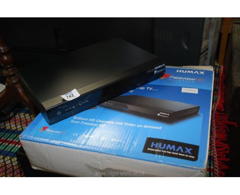 A Humax freeview recorder.