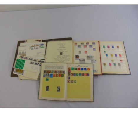 A quantity of stamps to include a Penny Black, 2d Blue and first day covers