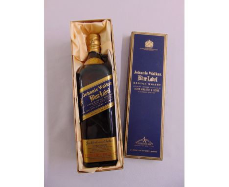Johnnie Walker Blue Label Scotch whisky bottle no. 046578 in original fitted packaging, 75cl bottle