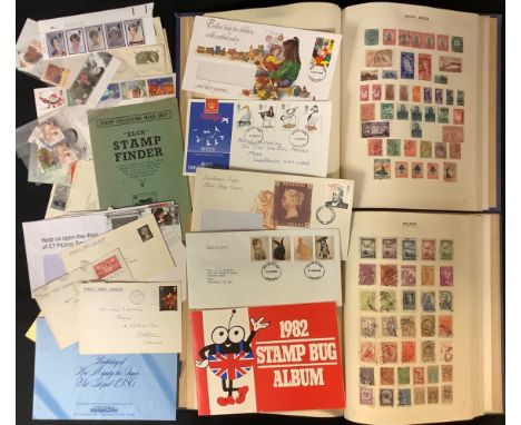 Stamps - two packed Grafton loose leaf stamp albums, one all world, another, A-Z Commonwealth, QV - pre-decimal 