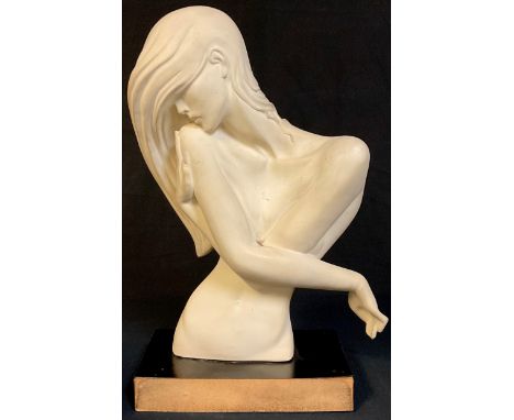 Danel, after, Austin Sculpture, stylised female nude, 43cm high 