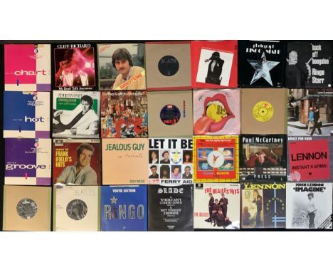 Vinyl Records - 7? singles including The Beatles ? The Beatles? Hits ? GEP 8880; All You Need Is Love ? R 5620; Strawberry Fi