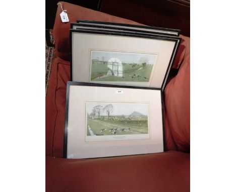 AFTER CECIL ALDIN: A series of six hunting prints published by Richard Wyman & Co