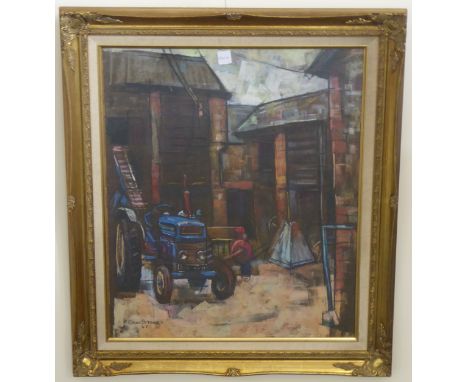 Christopher Assheton-Stones (British 1944-1999) "The Old Tractor" Pastel. Signed and dated (19)67 60 x 50cms