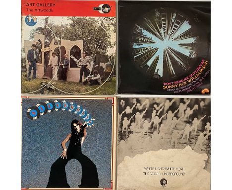 60s/70s PSYCH/AVANT/GLAM/BLUES LP RARITIES. Top pack of 4 x hard to source LPs. Titles are The Artwoods - Art Gallery (UK Dec
