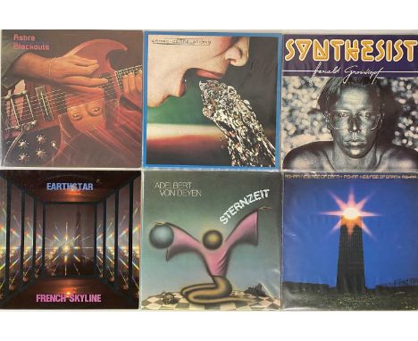 BERLIN SCHOOL - LP RARITIES. Quite wonderful selection of 7 x pioneering LPs. Titles are Harald Grosskopf - Synthesist (DE og
