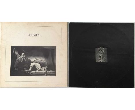 JOY DIVISION - UNKNOWN PLEASURES (TRANSLUCENT RED) & CLOSER (OG UK) LPs. Major bundle of the 2 x iconic studio LPs from Joy D