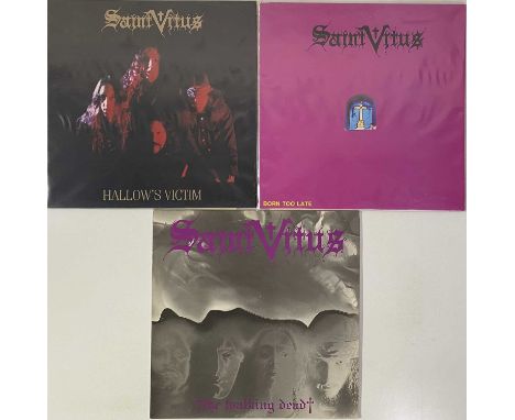 SAINT VITUS - LP/12" RARITIES. Wicked pack of 3 x LPs/12" from the highly influential American Doom metal band from L.A. Titl
