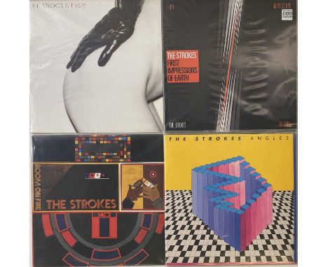 THE STROKES - LP RARITIES. A superb pack of 4 LPs by New York indie darlings The Strokes. Titles include Angles (RTRADLP530, 