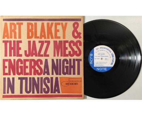 ART BLAKEY &amp; THE JAZZ MESSENGERS - A NIGHT IN TUNISIA LP (ORIGINAL US COPY - BLUE NOTE BLP 4049). A lovely example of the