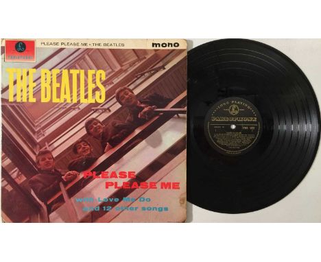 THE BEATLES - PLEASE PLEASE ME LP (2ND UK 'BLACK AND GOLD' PRESSING - PMC 1202). A very well presented 2nd UK mono 'black and