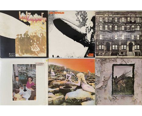 LED ZEPPELIN - STUDIO LPs (WITH OG/EARLY UK PRESSINGS). Lovely clean pack of 5 x studio LPs from Led Zep comprising of og/ear