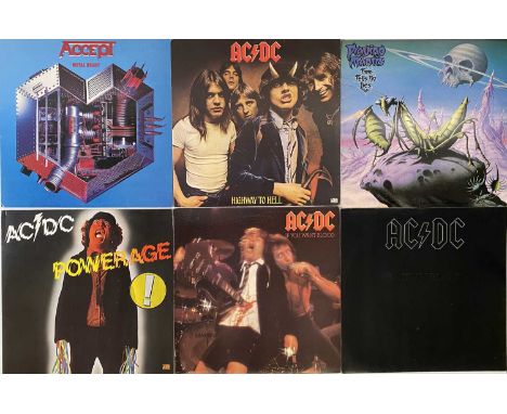 HEAVY ROCK/METAL - LPs/7" COLLECTION. Top collection of 12 x LPs plus 6 x 7" (18 releases in total) designed up be turned up 