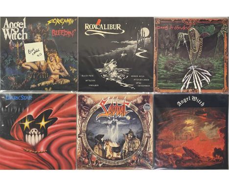 METAL - UK ARTISTS - LP RARITIES. Smashing selection of 6 x LP rarities featuring more NWOBHM winners! Titles are Satan - Cou