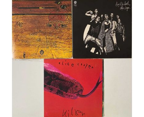 ALICE COOPER - LP/7" COLLECTION. Wicked split pack of 3 x LPs plus 10 x 7" releases. Titles are Schools Out (UK og K 56007 - 