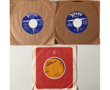 THE MOTHERS OF INVENTION (FRANK ZAPPA) - 7" RARITIES. Brill selection of 3 x early 45s from Frank and The Mothers! Titles are