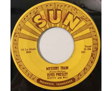 ELVIS PRESLEY - MYSTERY TRAIN 7" (ORIGINAL US SAMPLE SUN 223 COPY - SUPERB CONDITION). Extremely clean US SUN 223 original sa