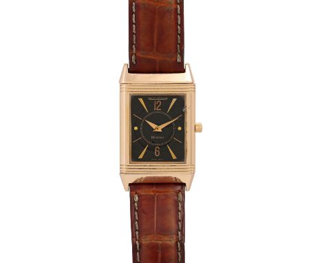   JAEGER-LECOULTRE Vintage Reverso Classique, Ref. 250.2.86. Damenuhr.   Gold 18K. Handaufzug-Werk. Lederband mit originaler 