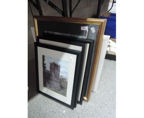 A selection of pictures including Sedbergh interest, Gordon Young watercolour and Susannah Harpham photographic print 