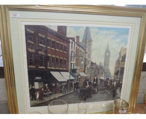 A print after Tom Dodson, street scene