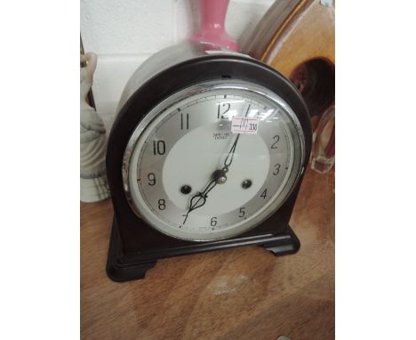 A Bakelite mantle clock by Smiths of Enfield