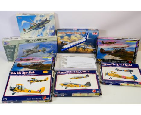 AZ Model - Minicraft - 21st Century Toys - Other - Eight boxed plastic model aircraft kits most of which are in 1:72 scale. L