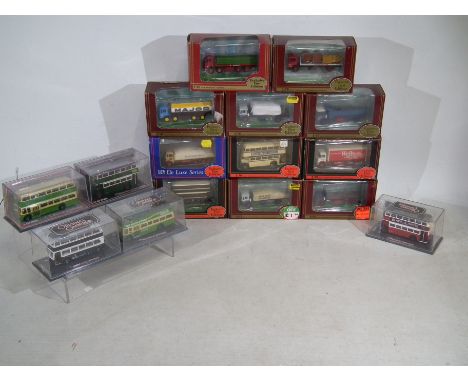 EFE - The Originals Omnibus - A group of 16 boxed diecast 1:76 scale models buses and Transport vehicles. Lot includes EFE #2